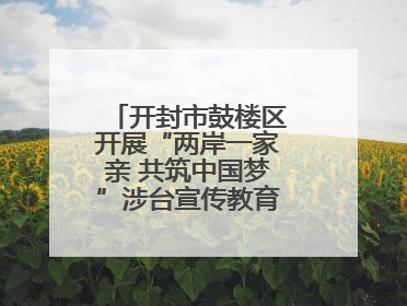 开封市鼓楼区开展“两岸一家亲 共筑中国梦”涉台宣传教育进校园活动