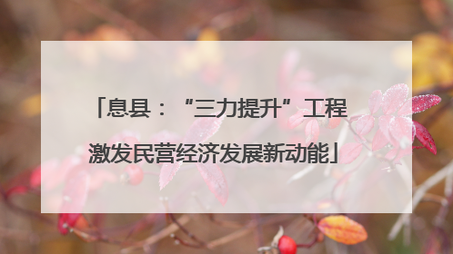 息县：“三力提升”工程 激发民营经济发展新动能