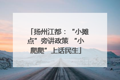 扬州江都：“小摊点”旁讲政策 “小爬爬”上话民生