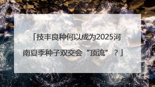技丰良种何以成为2025河南夏季种子双交会“顶流”？