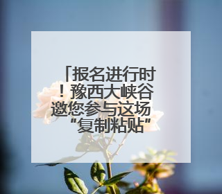 报名进行时！豫西大峡谷邀您参与这场“复制粘贴”版水上狂欢