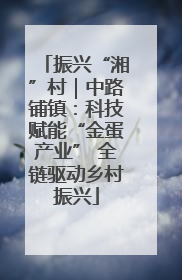 振兴“湘”村｜中路铺镇：科技赋能“金蛋产业” 全链驱动乡村振兴