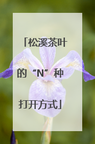 松溪茶叶的“N”种打开方式