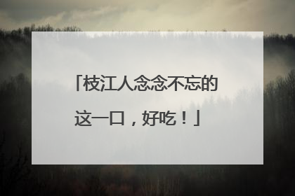 枝江人念念不忘的这一口，好吃！