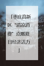 枣庄高新区“清凉消费”点燃夏日经济活力