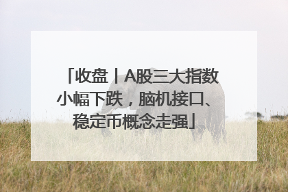 收盘丨A股三大指数小幅下跌，脑机接口、稳定币概念走强