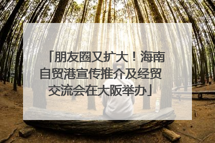 朋友圈又扩大！海南自贸港宣传推介及经贸交流会在大阪举办