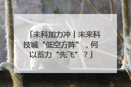 未科加力冲丨未来科技城“低空方阵”，何以蓄力“先飞”？