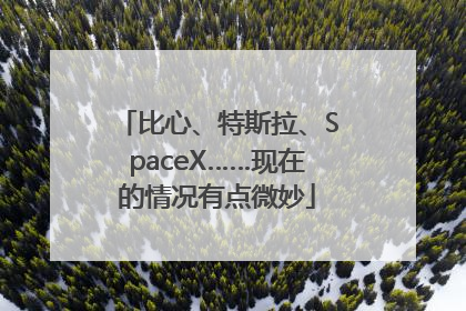 比心、特斯拉、SpaceX……现在的情况有点微妙