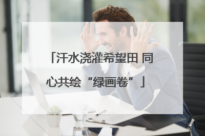 汗水浇灌希望田 同心共绘“绿画卷”