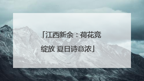 江西新余：荷花竞绽放 夏日诗意浓