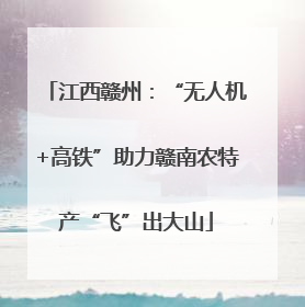 江西赣州：“无人机+高铁”助力赣南农特产“飞”出大山
