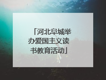 河北阜城举办爱国主义读书教育活动