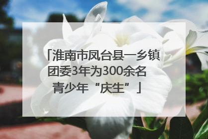 淮南市凤台县一乡镇团委3年为300余名青少年“庆生”