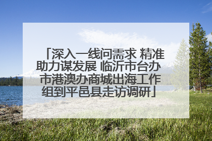 深入一线问需求 精准助力谋发展 临沂市台办 市港澳办商城出海工作组到平邑县走访调研