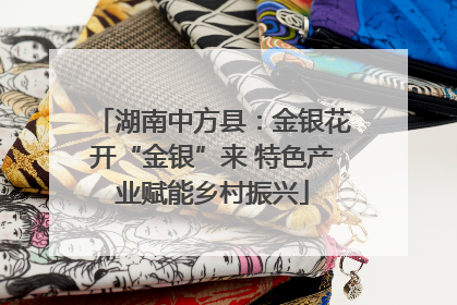 湖南中方县：金银花开“金银”来 特色产业赋能乡村振兴