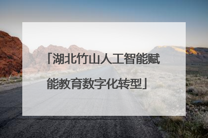 湖北竹山人工智能赋能教育数字化转型