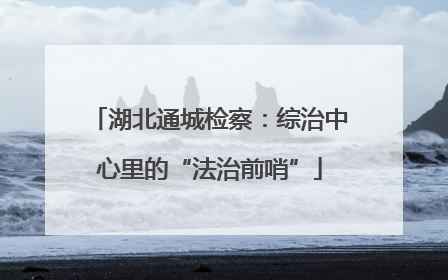 湖北通城检察：综治中心里的“法治前哨”