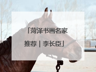 菏泽书画名家推荐｜李长臣