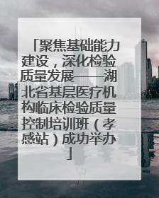 聚焦基础能力建设，深化检验质量发展——湖北省基层医疗机构临床检验质量控制培训班（孝感站）成功举办