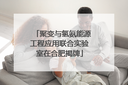 聚变与氢氨能源工程应用联合实验室在合肥揭牌