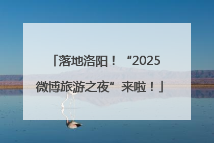 落地洛阳！“2025微博旅游之夜”来啦！