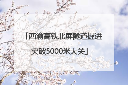 西渝高铁北屏隧道掘进突破5000米大关