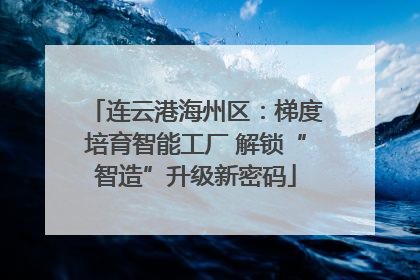 连云港海州区：梯度培育智能工厂 解锁“智造”升级新密码