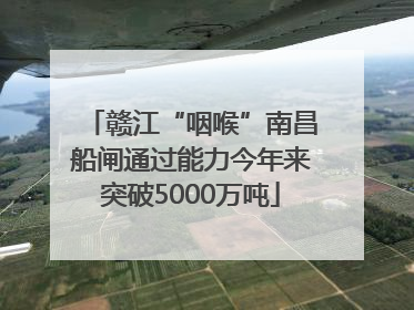 赣江“咽喉”南昌船闸通过能力今年来突破5000万吨
