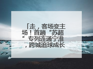 走，客场变主场！首趟“苏超”专列连通宁淮，跨城追球成长三角人新日常