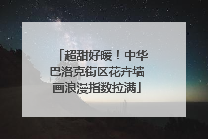 超甜好暖！中华巴洛克街区花卉墙画浪漫指数拉满