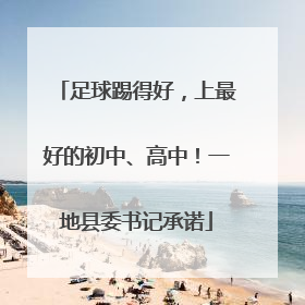 足球踢得好，上最好的初中、高中！一地县委书记承诺