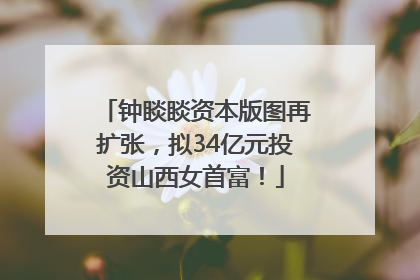 钟睒睒资本版图再扩张，拟34亿元投资山西女首富！