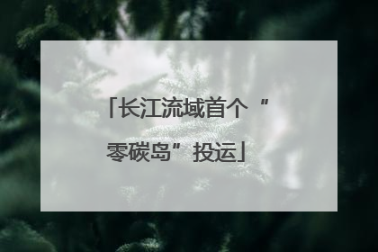 长江流域首个“零碳岛”投运