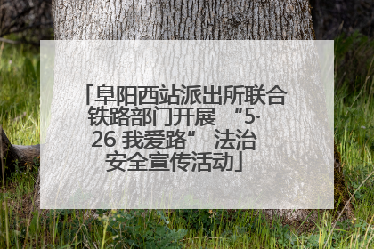 阜阳西站派出所联合铁路部门开展 “5·26 我爱路” 法治安全宣传活动