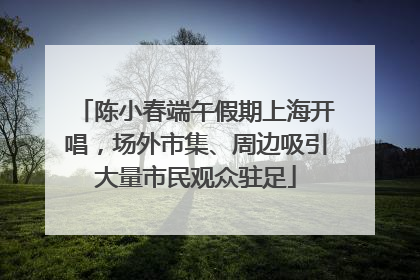 陈小春端午假期上海开唱，场外市集、周边吸引大量市民观众驻足
