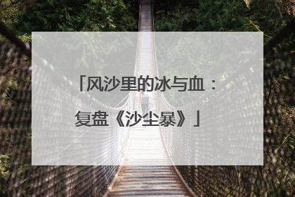 风沙里的冰与血：复盘《沙尘暴》