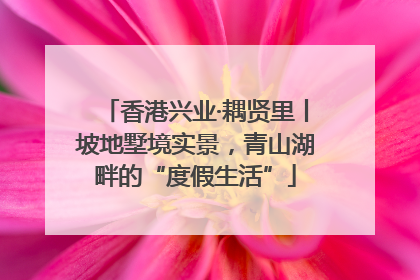 香港兴业·耦贤里丨坡地墅境实景，青山湖畔的“度假生活”