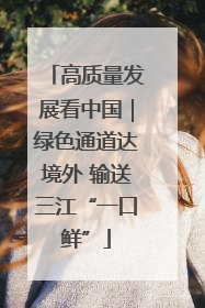 高质量发展看中国｜绿色通道达境外 输送三江“一口鲜”