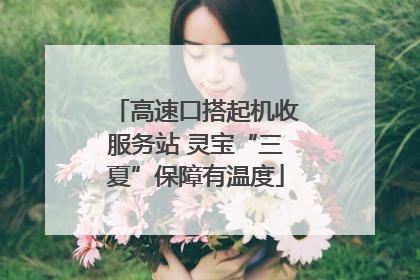 高速口搭起机收服务站 灵宝“三夏”保障有温度