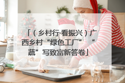 （乡村行·看振兴）广西乡村“绿色工厂” “蔬”写致富新答卷