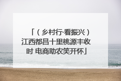 （乡村行·看振兴）江西都昌十里桃源丰收时 电商助农笑开怀