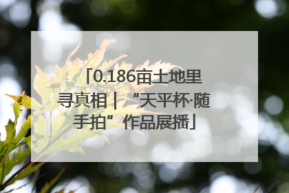 0.186亩土地里寻真相｜“天平杯·随手拍”作品展播