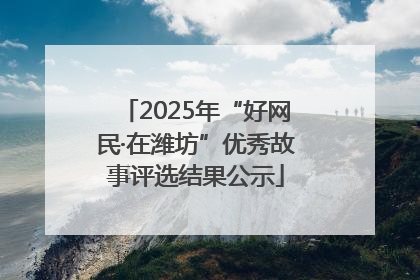 2025年“好网民·在潍坊”优秀故事评选结果公示