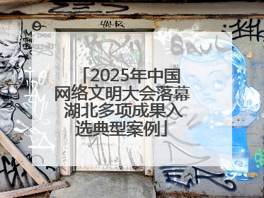 2025年中国网络文明大会落幕 湖北多项成果入选典型案例