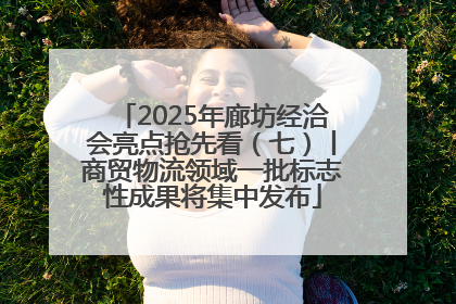 2025年廊坊经洽会亮点抢先看（七）丨商贸物流领域一批标志性成果将集中发布