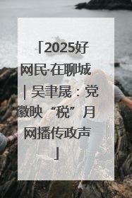 2025好网民·在聊城｜吴聿晟：党徽映“税”月 网播传政声