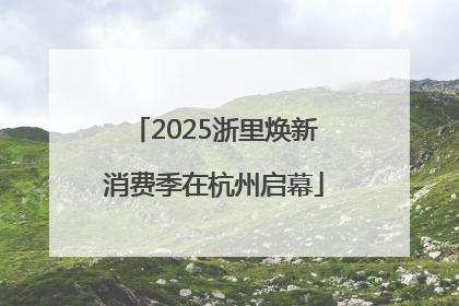 2025浙里焕新消费季在杭州启幕
