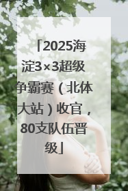 2025海淀3×3超级争霸赛（北体大站）收官，80支队伍晋级