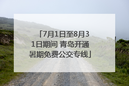 7月1日至8月31日期间 青岛开通暑期免费公交专线
